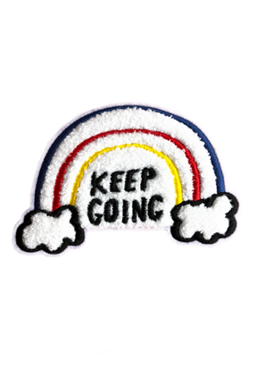 Keep Going chenille patch