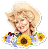 Dolly Parton Wild Flowers Sticker