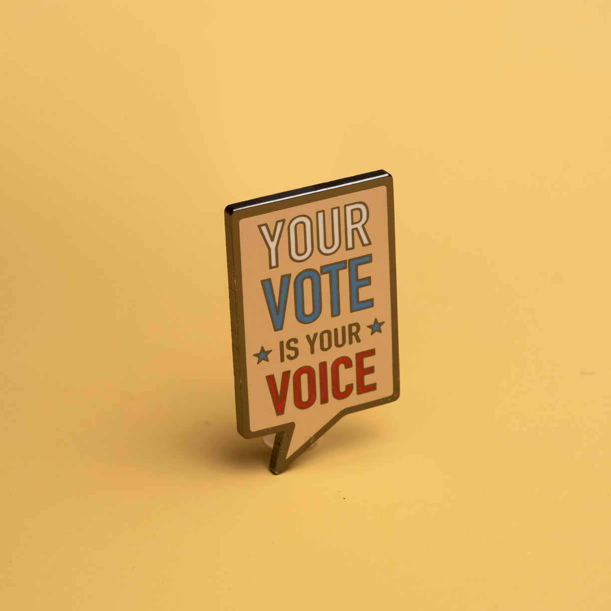 Your Voice is Your Vote Pin