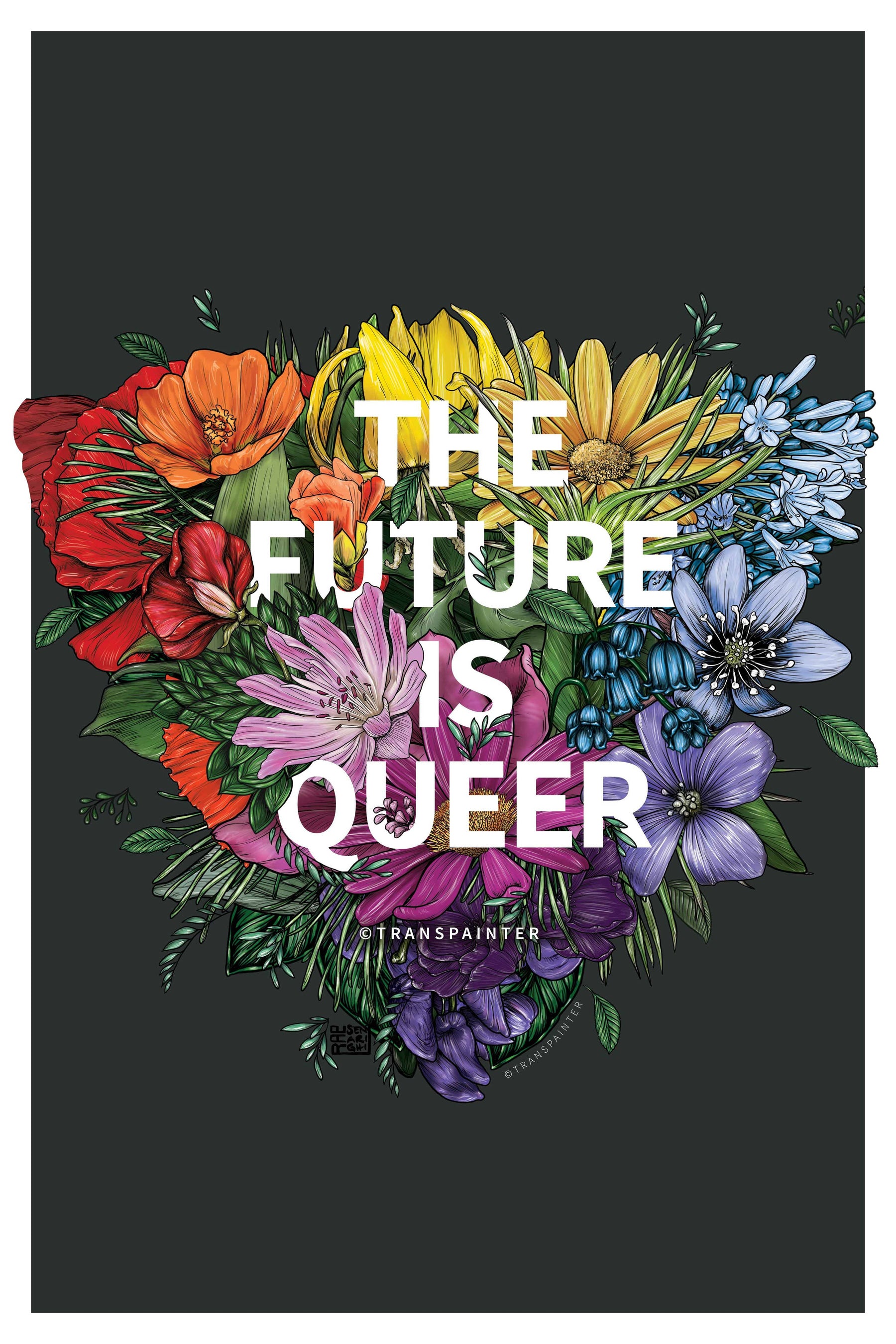 the Future is Queer Wall Art (LGBTQ Poster) 12x18