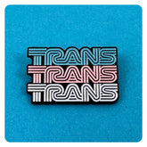 Trans Vintage Design Enamel Pin