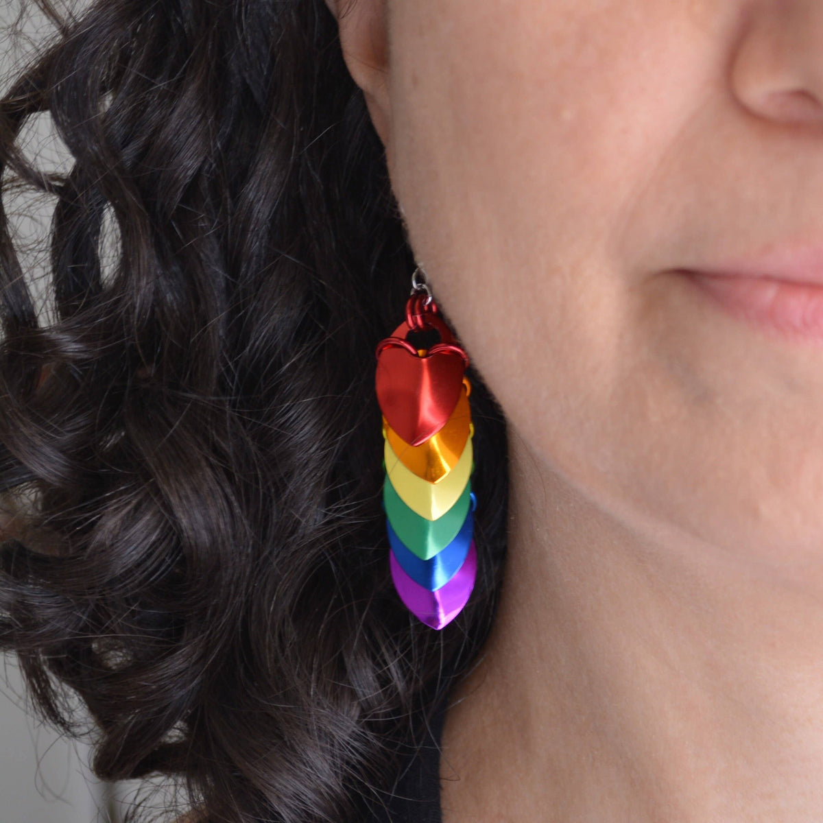 LGBTQ Rainbow Pride - Long Chevron Earring
