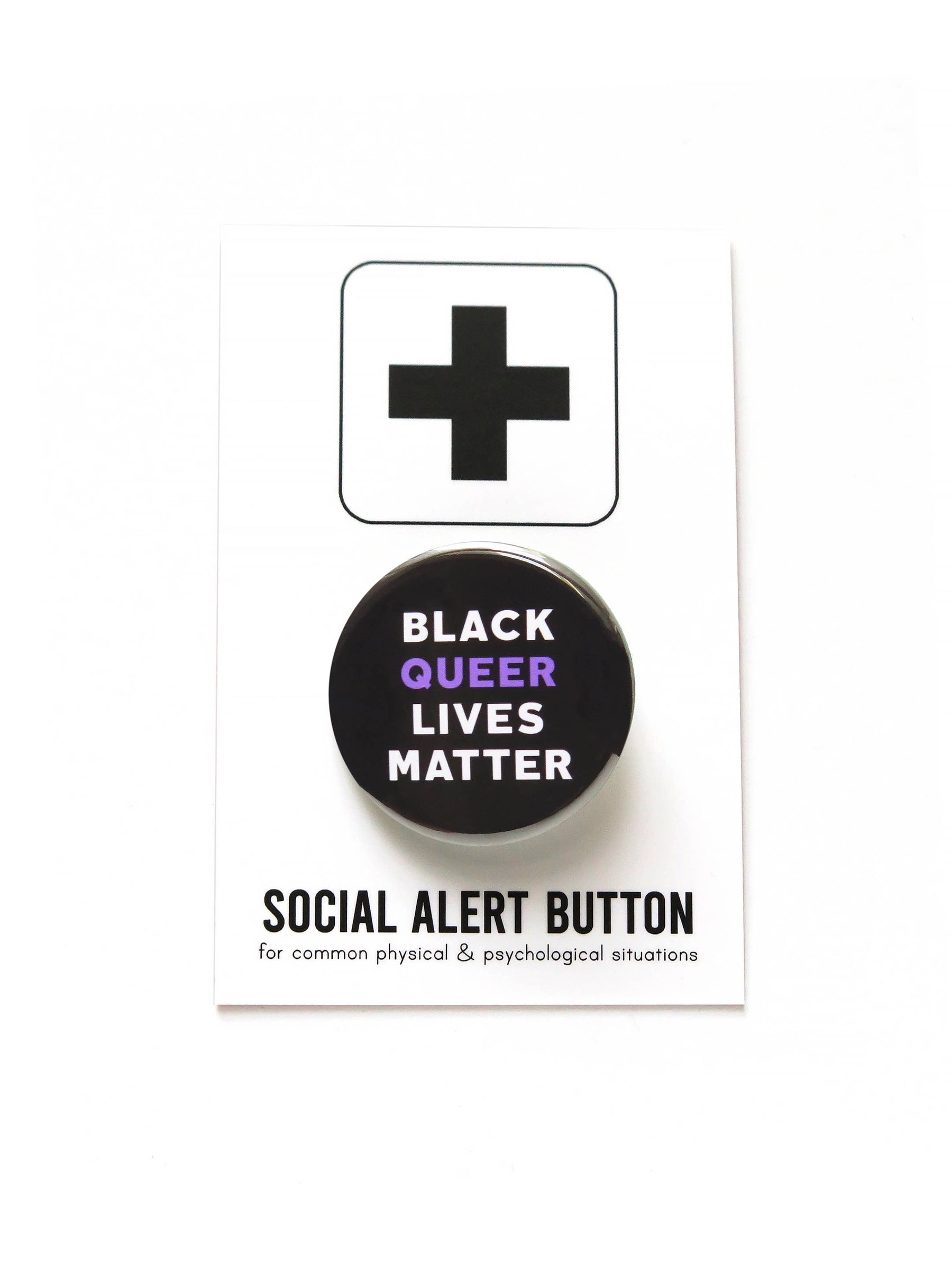 BLACK QUEER LIVES MATTER pinback button
