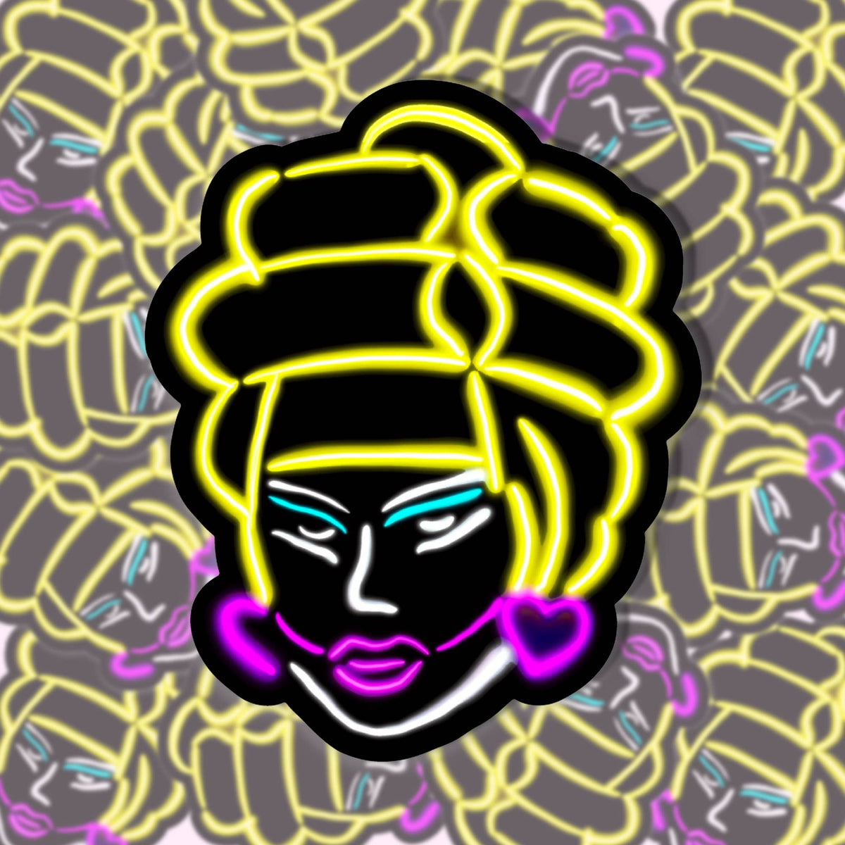 Neon Trixie Mattel Sticker