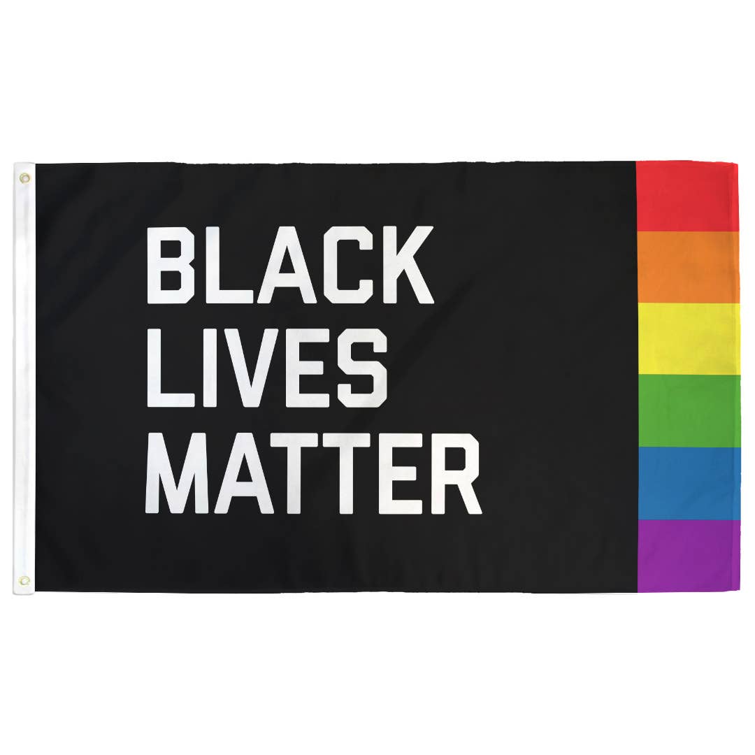 Black Lives Matter + Pride Flag