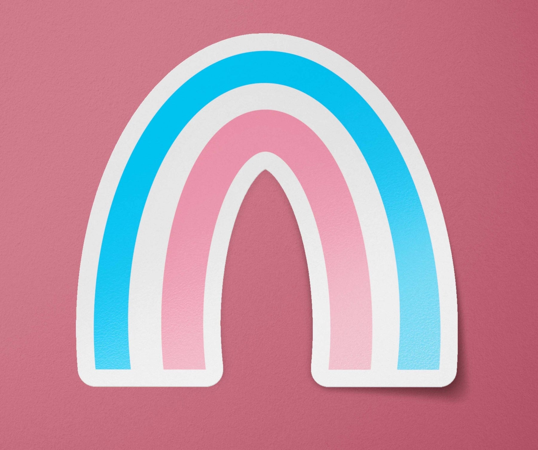 Trans Pride Sticker | Trans Rainbow Sticker | Transgender Flag