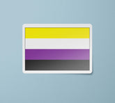 Non-Binary Pride Flag Sticker | Enby Pride Decal