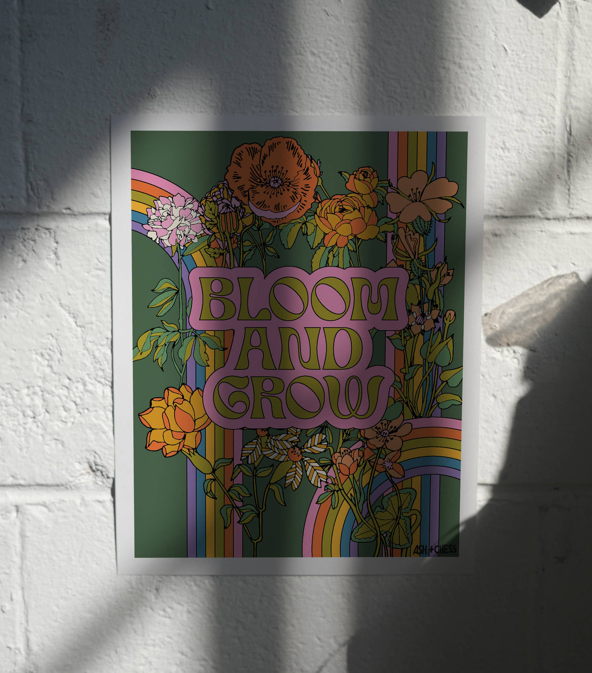 11" x 14" Bloom And Grow Art Print by Ash and Chess