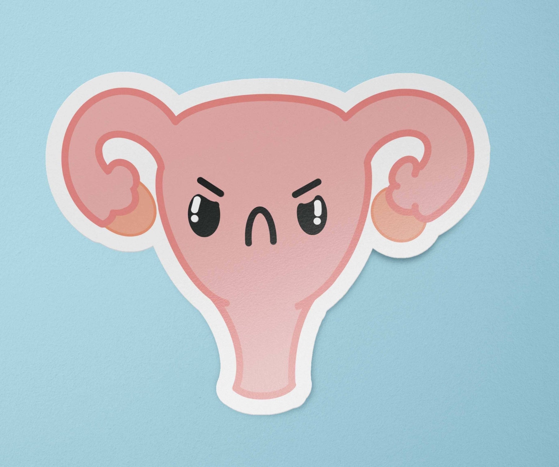 Angry Uterus Sticker | Pro Choice Sticker | My Body My Choice Decal | Feminist Sticker | Abortion Sticker | Pro-Choice | Keep Abortion