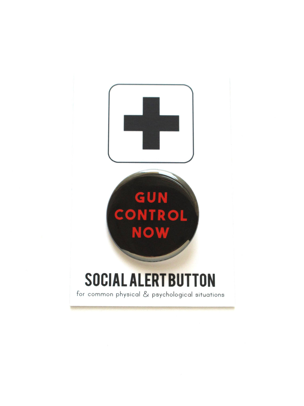GUN CONTROL NOW  pinback button
