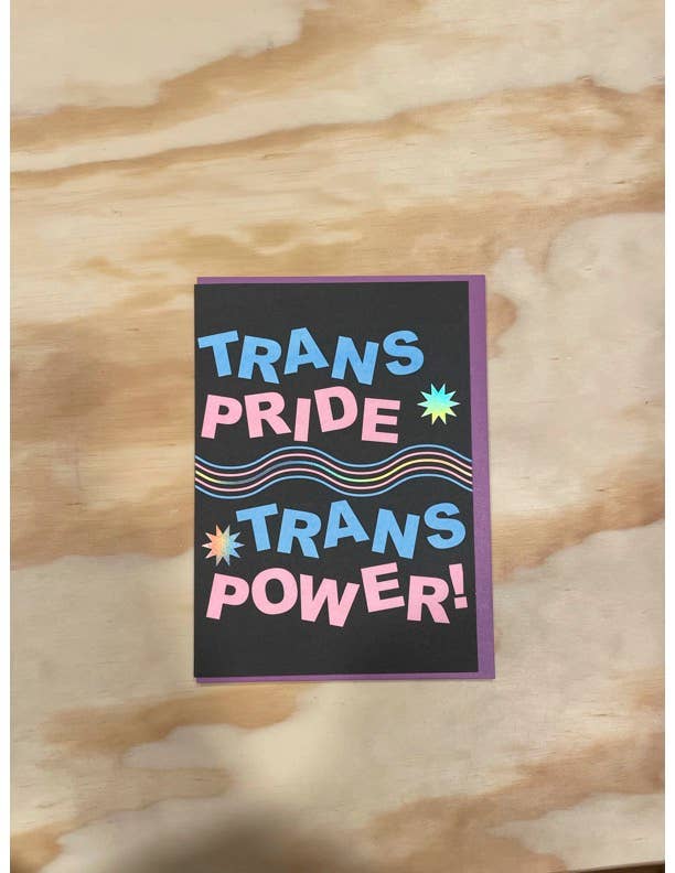 BANNED FROM TARGET - trans pride trans power card