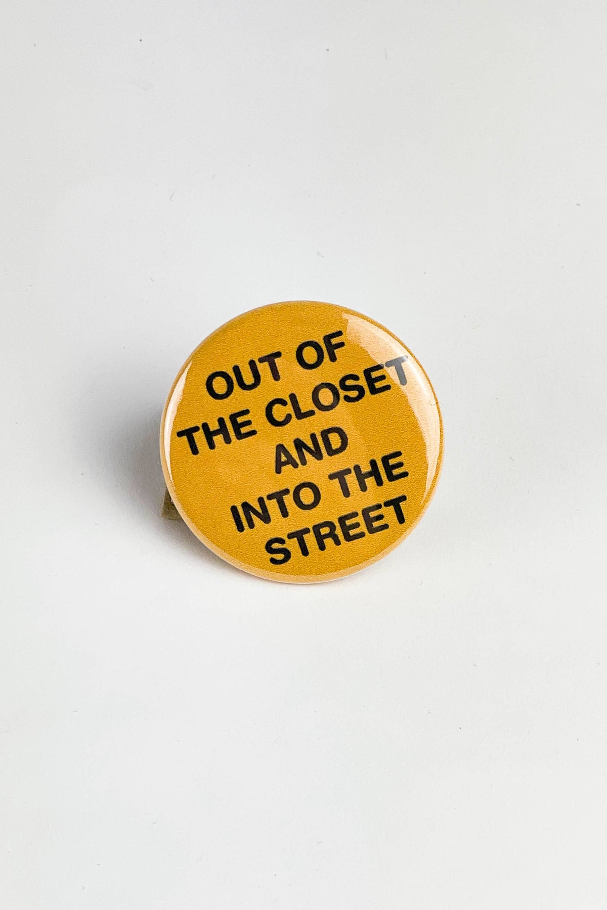 Out Of The Closet Pride Button