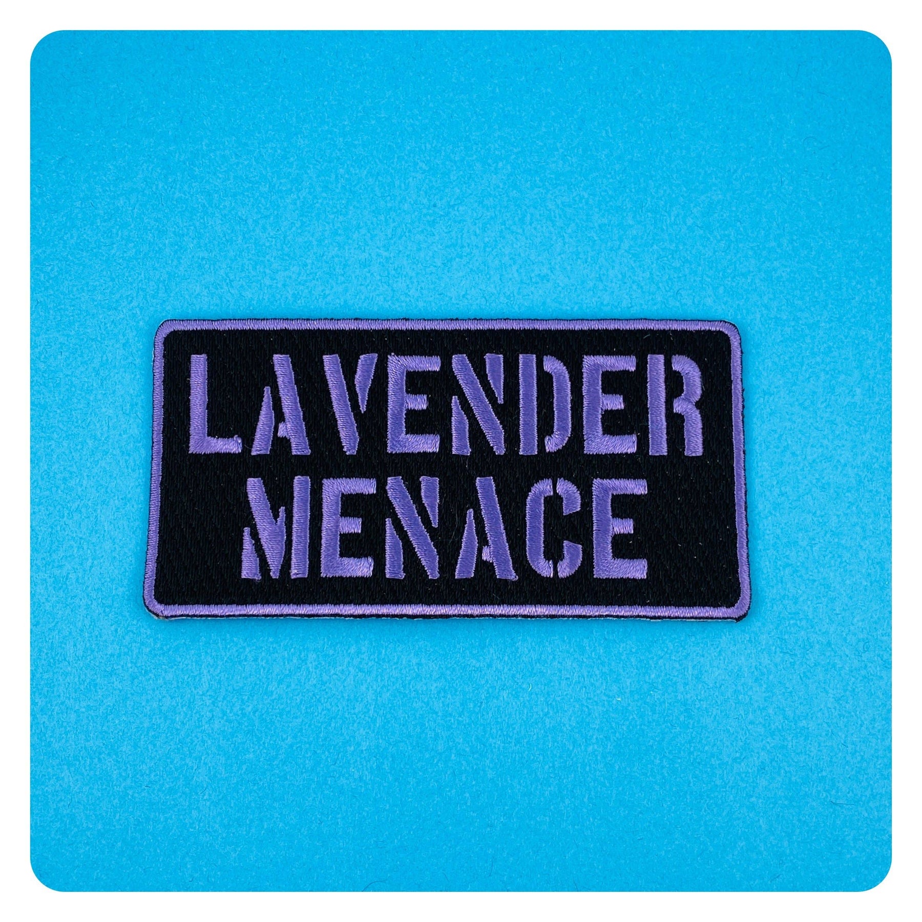 Lavender Menace Iron On Patch
